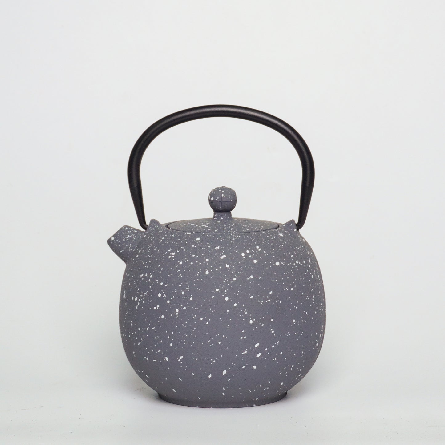 Speckled Gray Cast Iron Teapot | Starry Texture for Calm Living
