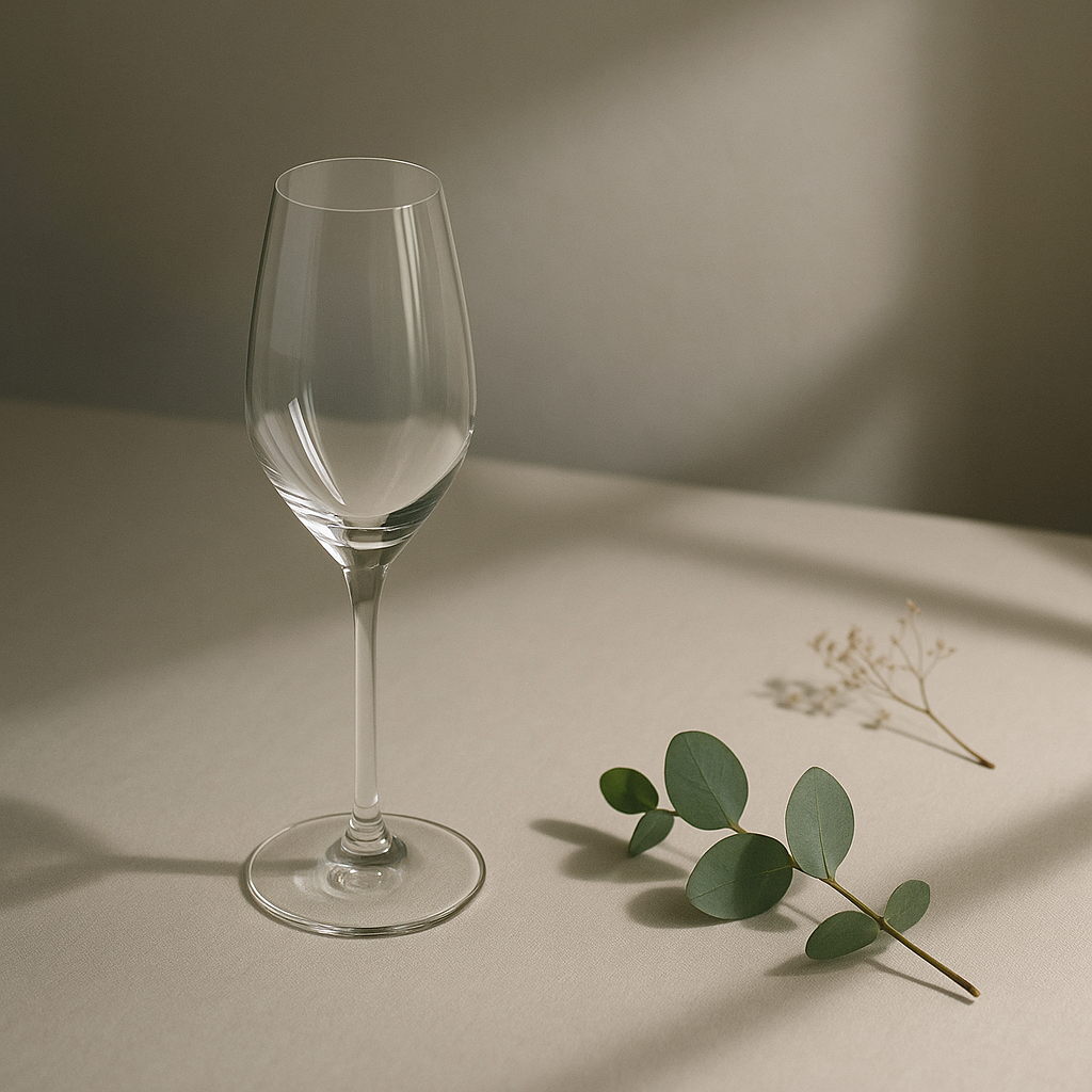 Sparkling wine glasses